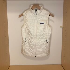 FLAWLESS Patagonia Nano Puff Vest STY84247 White Women's XS